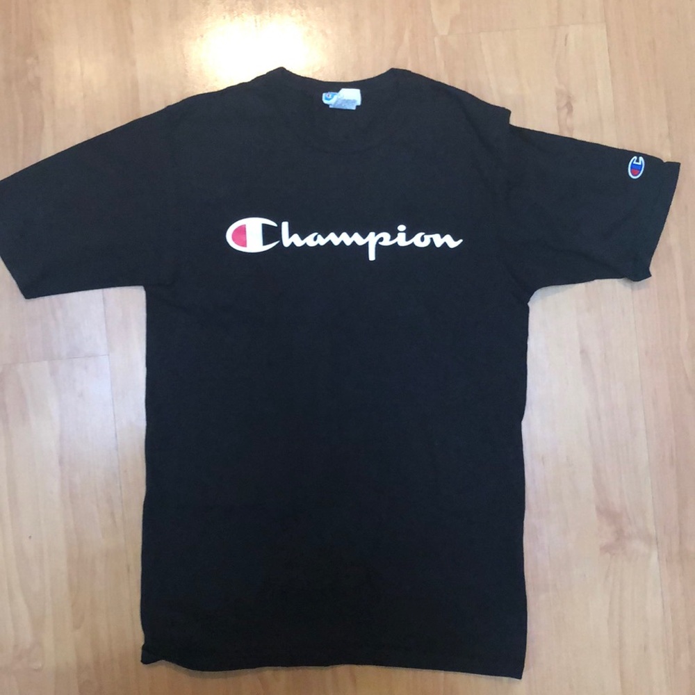 Champion Black Short Sleeve T-Shirt